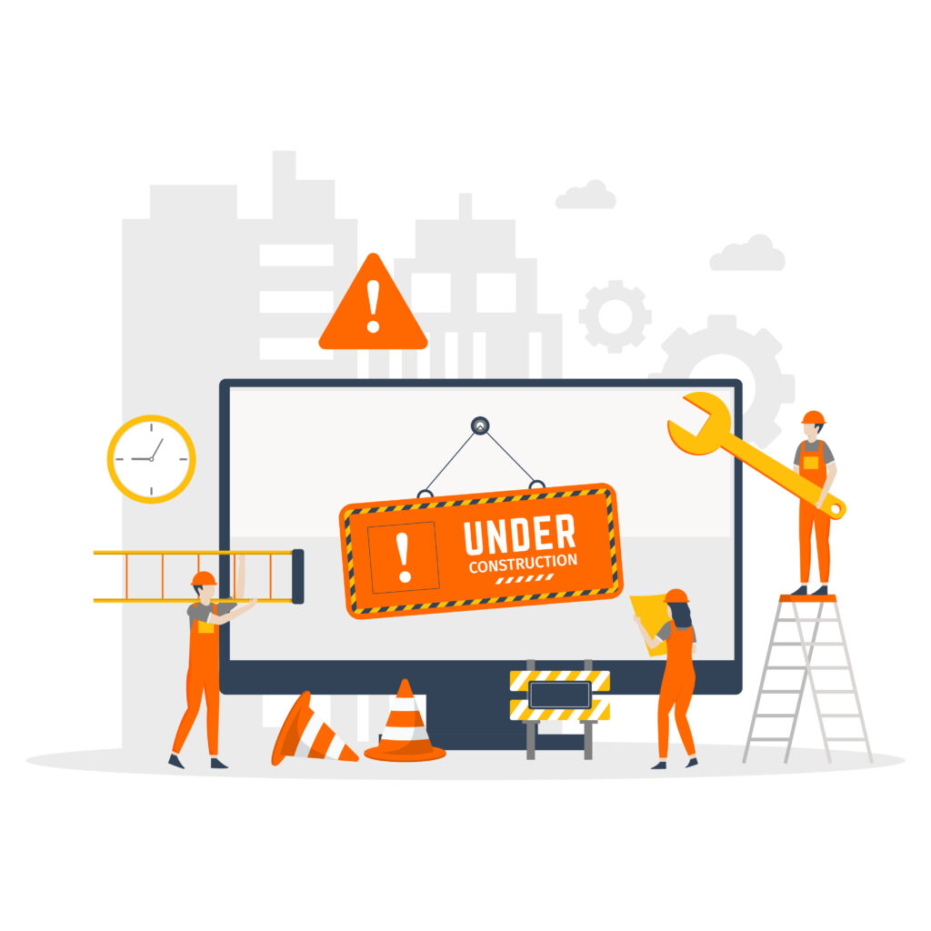 sito web in costruzione